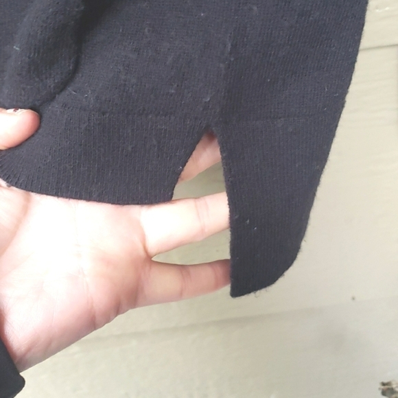 Boden MIA one pocket black wool & cashmere blend knit sweater women’s 6 - Picture 4 of 6